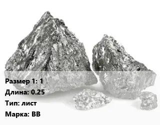 Ванадий 1 L=0.25 лист Марка: ВВ